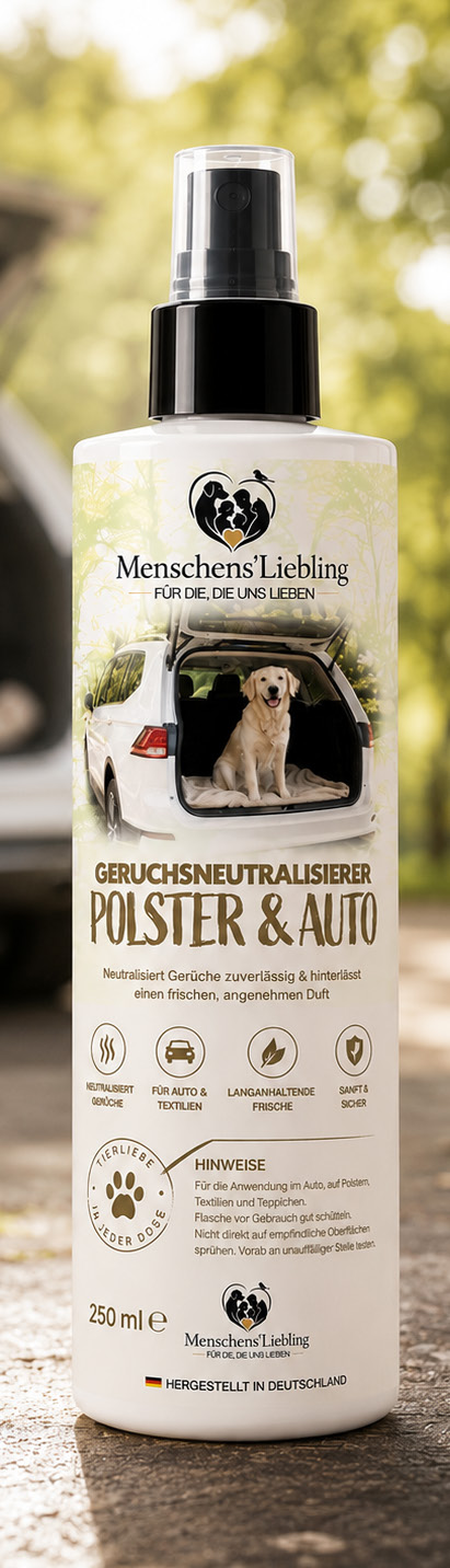 Sprühflasche Geruchsneutralisierer Polster & Auto von Menschens Liebling