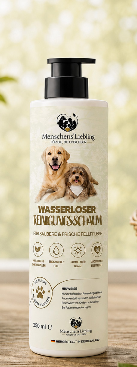 Flasche wasserloser Reinigungsschaum von Menschens Liebling
